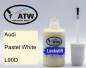 Preview: Audi, Pastel White, L90D: 20ml Lackstift, von ATW Autoteile West.